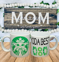 YODA BEST MOM-WOW Mug – Blue Valvan